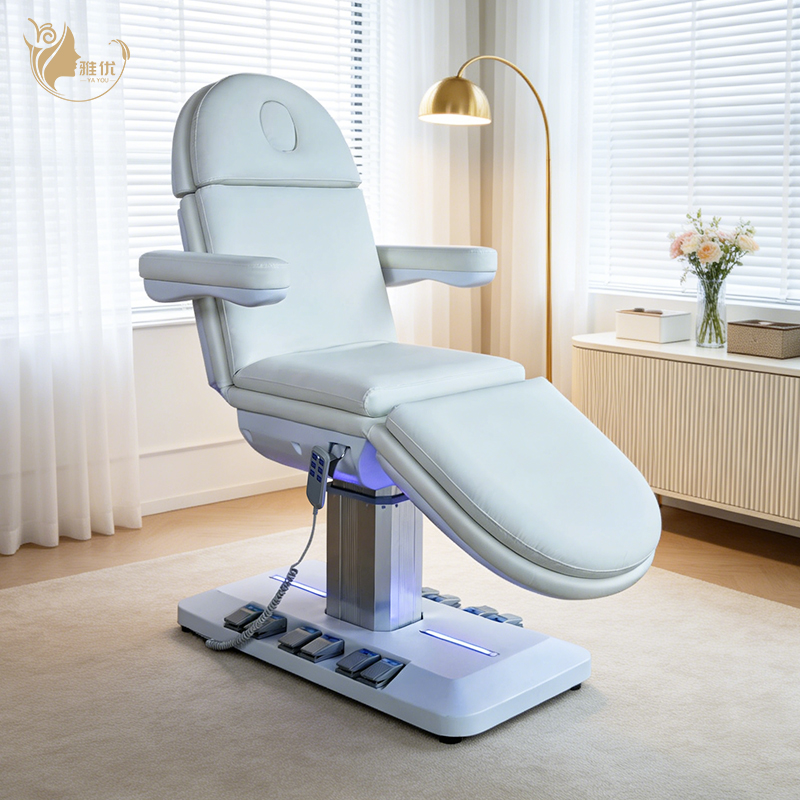 Spa And Wellness Center - เตียงนวดสปาดีไซน์ใหม่ เตียงเสริมความงามปรับระดับความสูงได้อัตโนมัติ พร้อมระบบทำความร้อน สำหรับศูนย์สุขภาพและความงาม