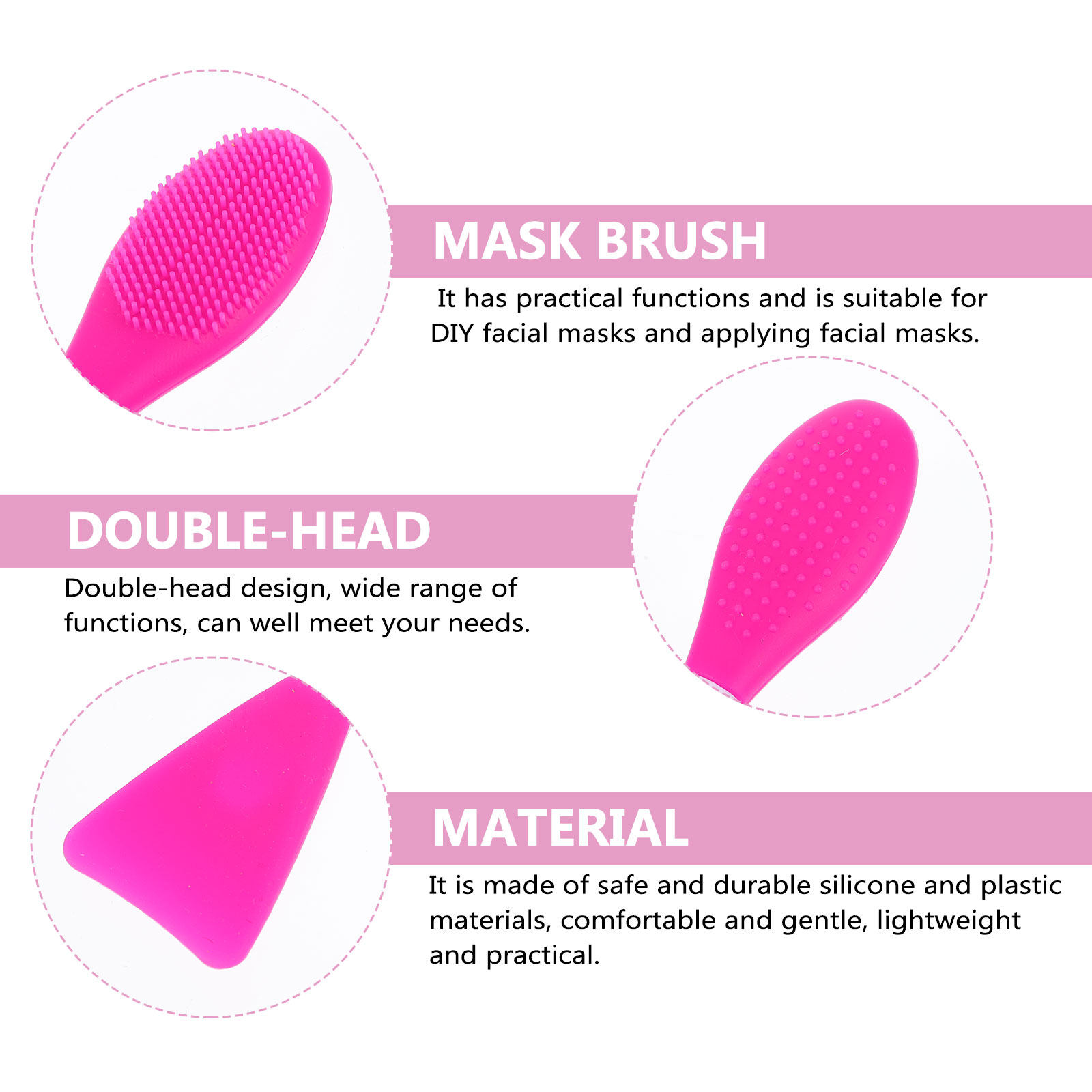 1 ชุด แปรงมาสก์ซิลิโคนอเนกประส - Face Mask Silicone บทวิจารณ์และราคา