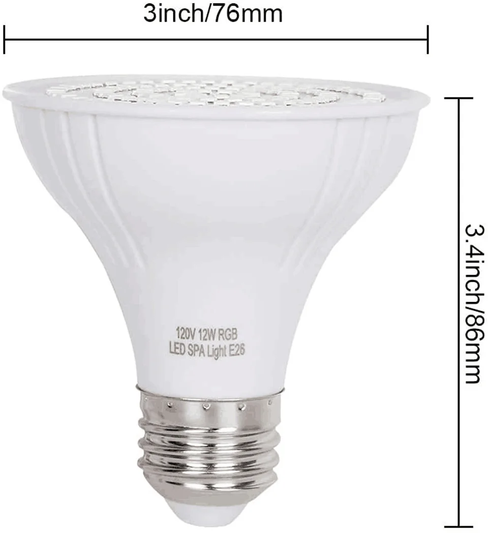 ไฟ LED สระว่ายน้ํา E27 E26 หลอ - Xy Spa & Wellness บทวิจารณ์และราคา