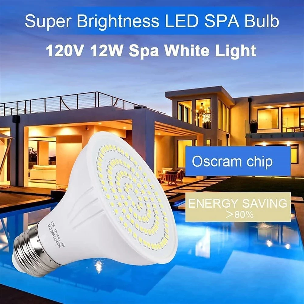ไฟ LED สระว่ายน้ํา E27 E26 หลอ - Xy Spa & Wellness บทวิจารณ์และราคา