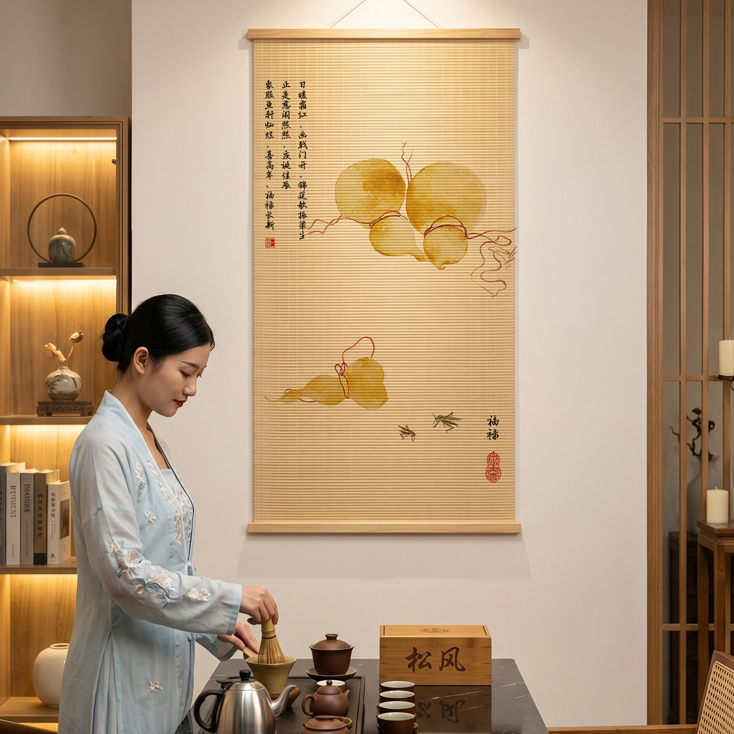 ภาพวาดเงาไม้ไผ่ ลมพัดผ่าน ภาพม - Spa Wellness Resorts บทวิจารณ์และราคา